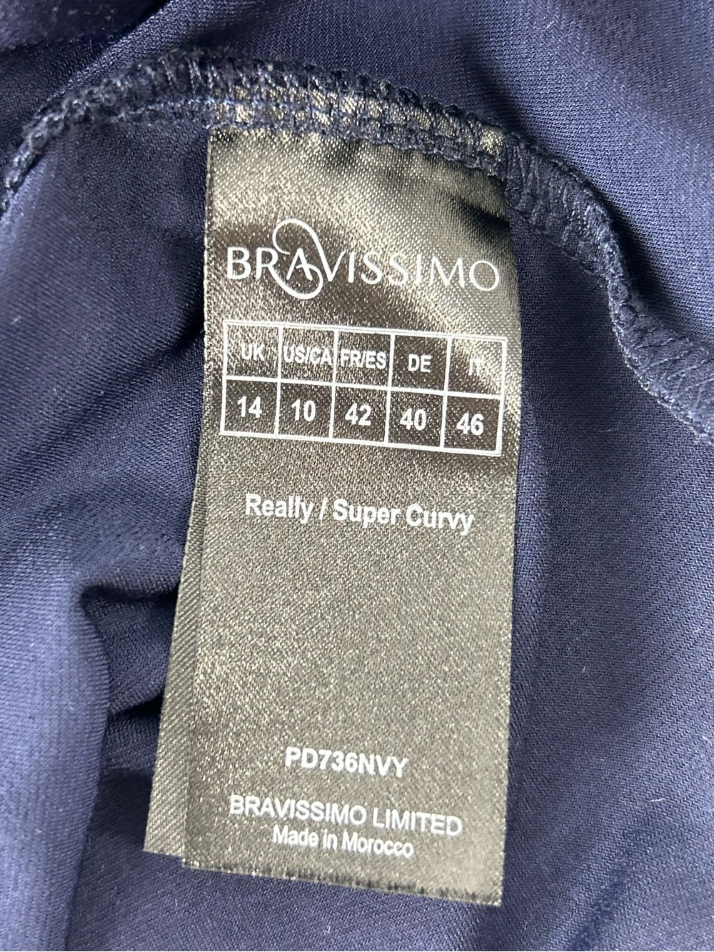 Bravissimo Draped V-Neck Maxi Dress in Navy - Picture 4 of 5